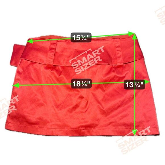 Size Medium Red Micro Mini Belted Skirt w/ Shorts - Picture 4 of 4
